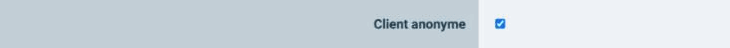 option client anonyme